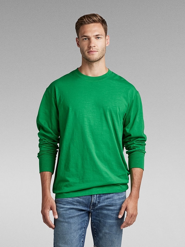 Zielona bluza G-star z bawełny w stylu casual
