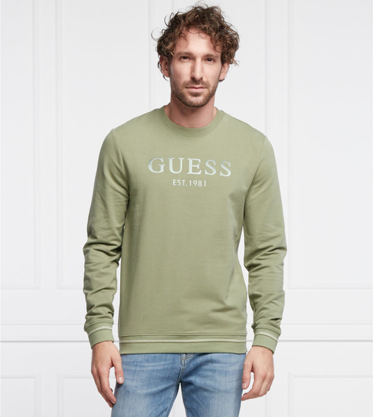 Zielona bluza Guess w młodzieżowym stylu
