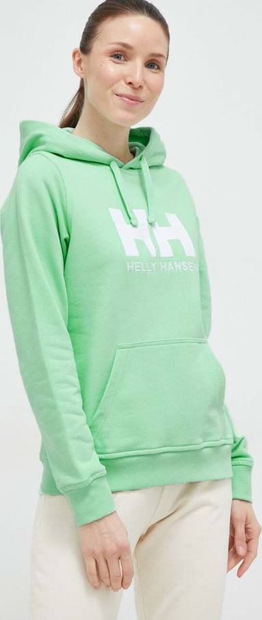 Zielona bluza Helly Hansen w młodzieżowym stylu z kapturem