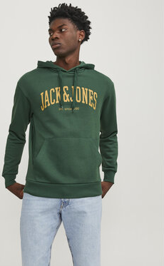 Zielona bluza Jack & Jones w młodzieżowym stylu