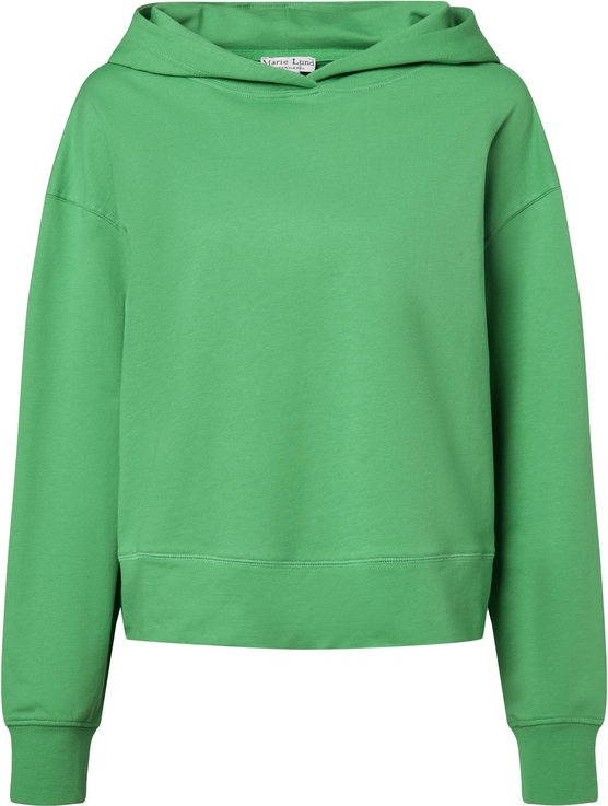 Zielona bluza Marie Lund z bawełny z kapturem