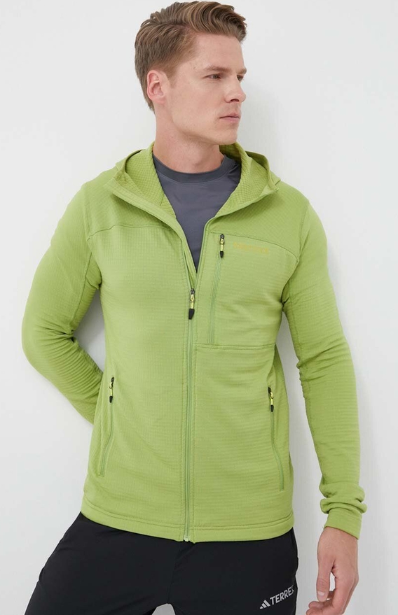 Zielona bluza Marmot z polaru w młodzieżowym stylu