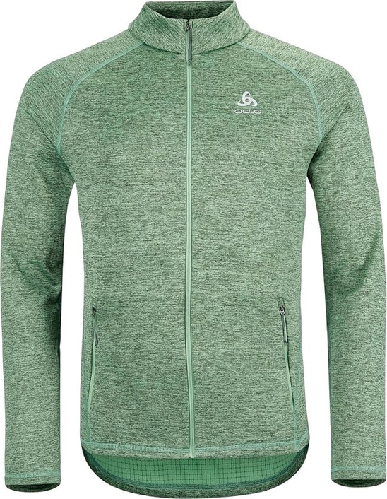 Zielona bluza ODLO w sportowym stylu z polaru
