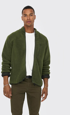 Zielona bluza Only & Sons w stylu casual