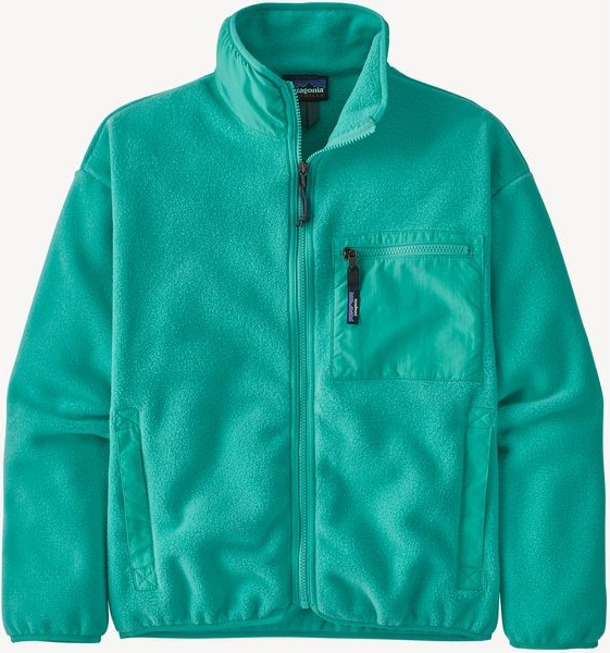 Zielona bluza Patagonia z polaru w stylu casual