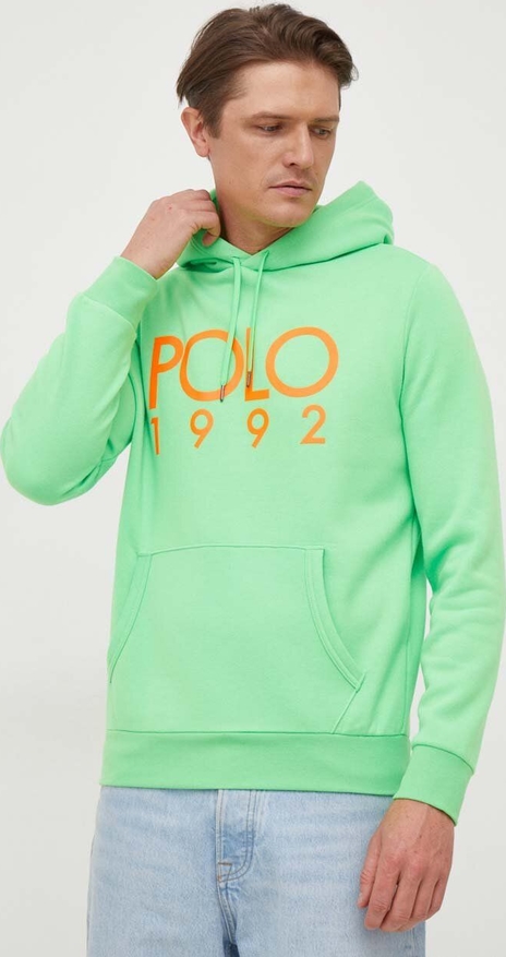 Zielona bluza POLO RALPH LAUREN z nadrukiem w młodzieżowym stylu