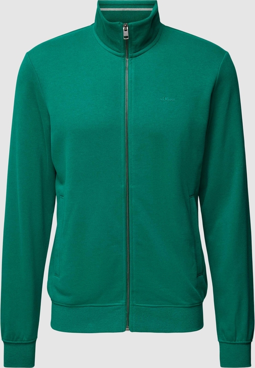 Zielona bluza S.Oliver z bawełny w stylu casual