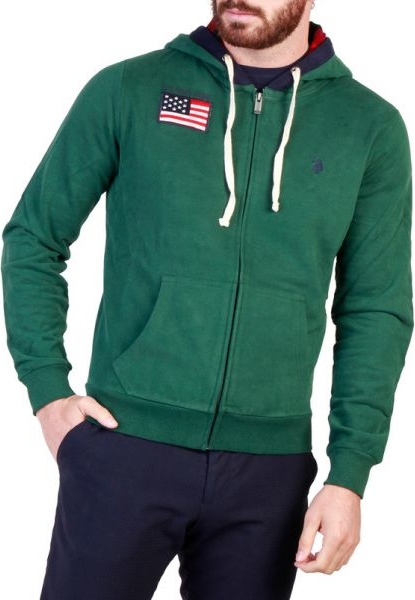 Zielona bluza U.S. Polo z bawełny