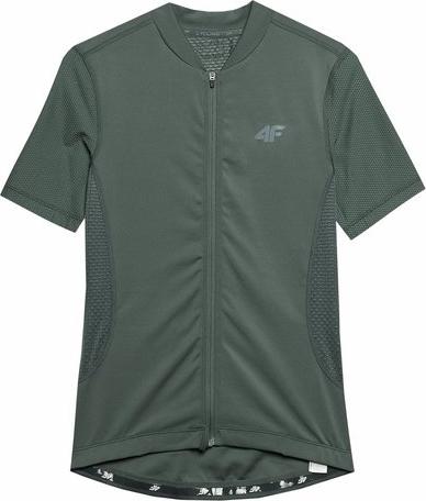 Zielona bluzka 4F w sportowym stylu z krótkim rękawem