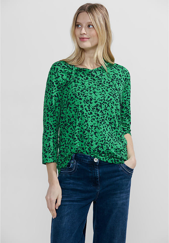 Zielona bluzka Cecil w stylu casual z bawełny