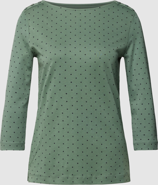 Zielona bluzka Christian Berg Woman z bawełny w stylu casual