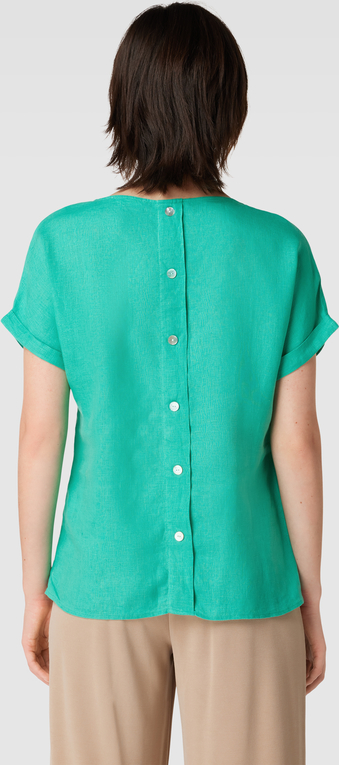 Zielona bluzka Christian Berg Woman z lnu w stylu casual