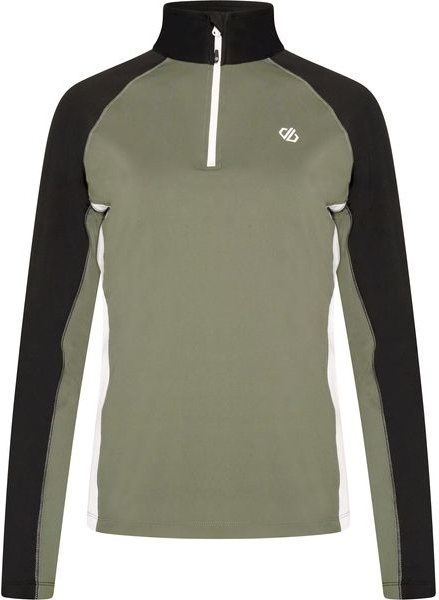 Zielona bluzka Dare 2b z golfem w stylu casual z długim rękawem