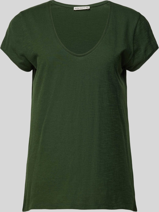 Zielona bluzka Drykorn z bawełny w stylu casual