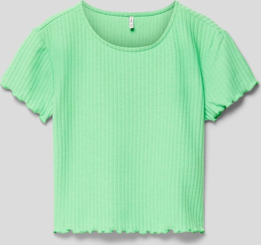 Zielona bluzka dziecięca Only z krótkim rękawem