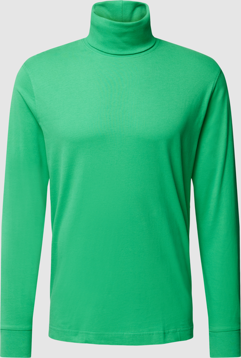 Zielona bluzka Esprit z bawełny w stylu casual z długim rękawem