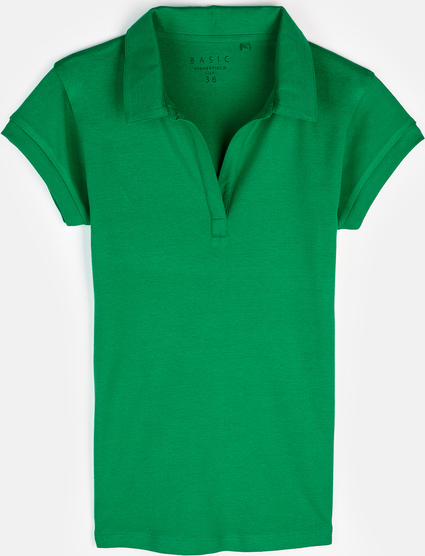 Zielona bluzka Gate z krótkim rękawem