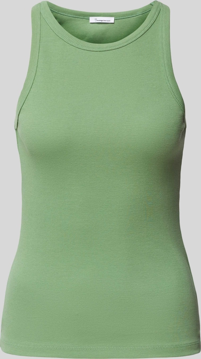 Zielona bluzka Knowledge Cotton Apparel w stylu casual