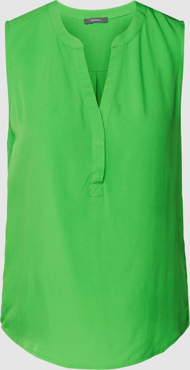 Zielona bluzka Montego bez rękawów w stylu casual