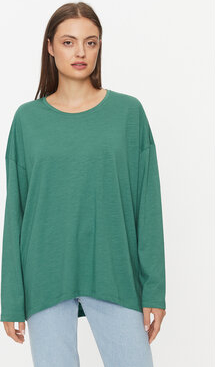 Zielona bluzka Noisy May z długim rękawem w stylu casual