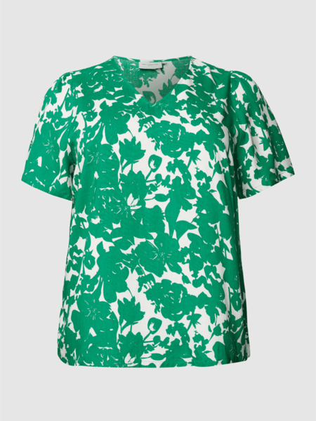 Zielona bluzka Only z okrągłym dekoltem