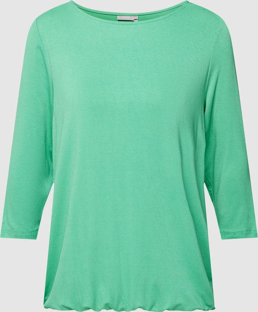Zielona bluzka Peek&Cloppenburg w stylu casual z długim rękawem z okrągłym dekoltem