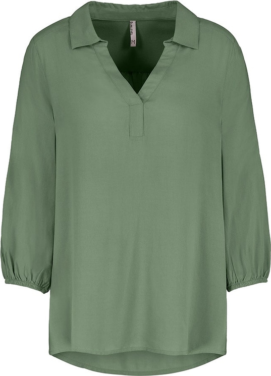 Zielona bluzka SUBLEVEL w stylu casual z długim rękawem