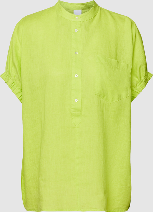Zielona bluzka Tonno & Panna w stylu casual z krótkim rękawem