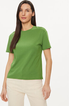 Zielona bluzka United Colors Of Benetton w stylu casual z okrągłym dekoltem z krótkim rękawem