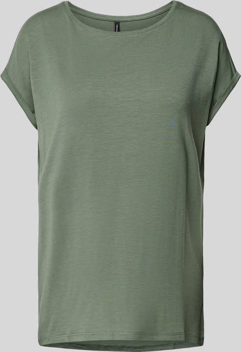 Zielona bluzka Vero Moda z krótkim rękawem w stylu casual