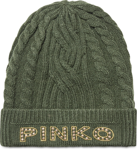 Zielona czapka Pinko