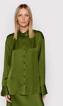 Zielona koszula Birgitte Herskind w stylu casual z kołnierzykiem
