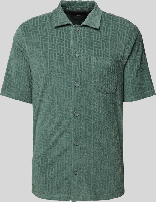 Zielona koszula Cinque z bawełny