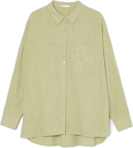 Zielona koszula Cropp z bawełny
