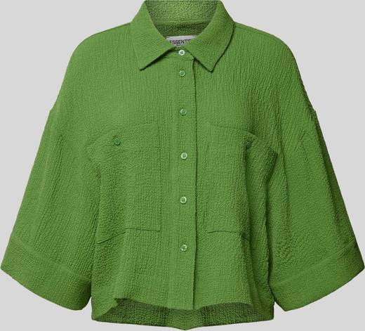 Zielona koszula Essentiel z kołnierzykiem