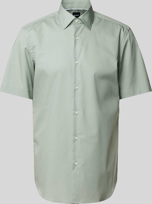 Zielona koszula Hugo Boss z bawełny