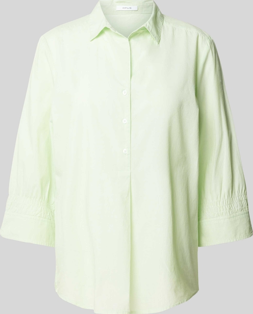 Zielona koszula Opus w stylu casual