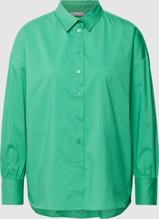 Zielona koszula Peek&Cloppenburg z kołnierzykiem z bawełny