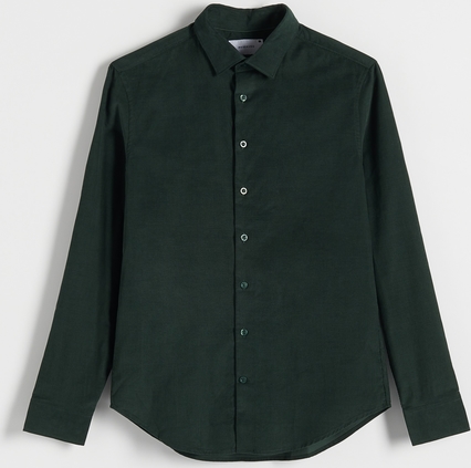 Zielona koszula Reserved w stylu casual z tkaniny