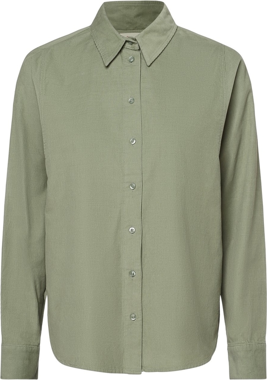 Zielona koszula S.Oliver z bawełny w stylu casual z kołnierzykiem