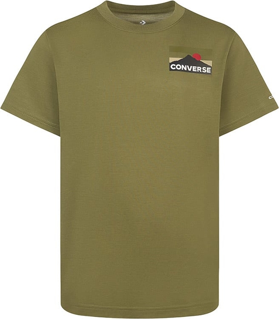 Zielona koszulka dziecięca Converse dla chłopców