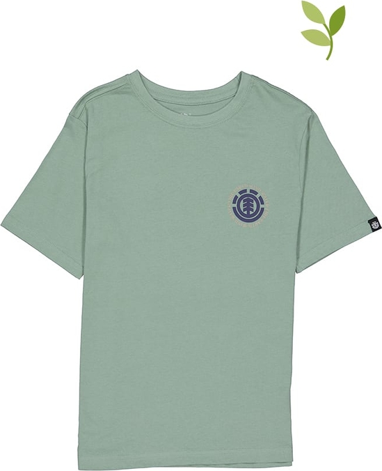 Zielona koszulka dziecięca DC Shoes z bawełny dla chłopców
