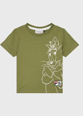 Zielona koszulka dziecięca Fila dla chłopców
