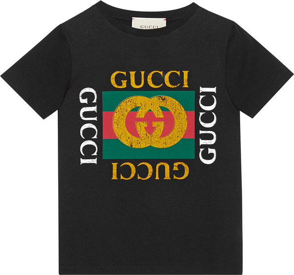 Zielona koszulka dziecięca Gucci Kids