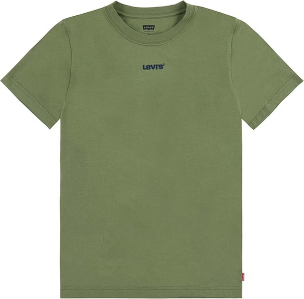 Zielona koszulka dziecięca Levis z bawełny dla chłopców