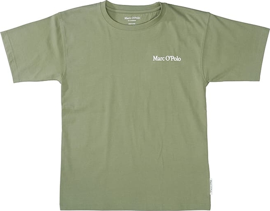 Zielona koszulka dziecięca Marc O'Polo dla chłopców z bawełny