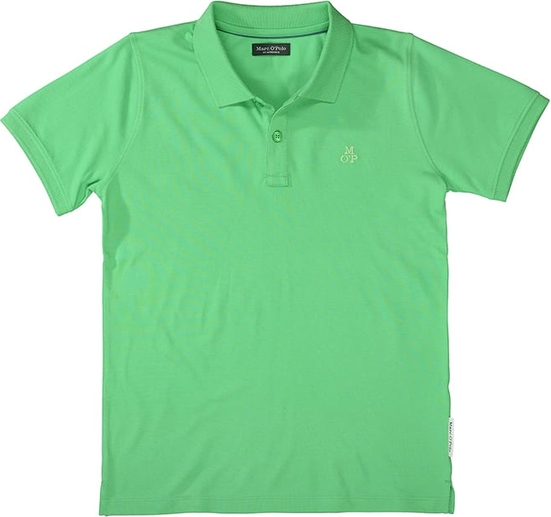 Zielona koszulka dziecięca Marc O'Polo z bawełny dla chłopców