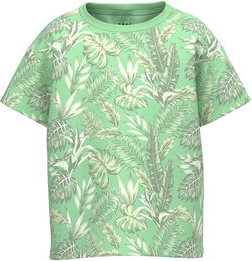 Zielona koszulka dziecięca Name it dla chłopców