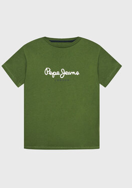 Zielona koszulka dziecięca Pepe Jeans dla chłopców