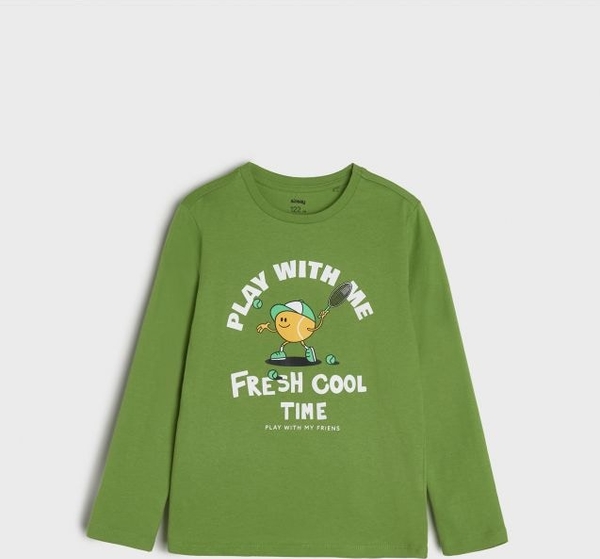 Zielona koszulka dziecięca Sinsay dla chłopców